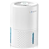 LONONE Luftentfeuchter - Elektrisch Raumentfeuchter Tragbarer 1000ml （38 oz)2400 Sq ft Automatischer Entfeuchter leise schlafzimmer Wohnung Dehumidifier Kleine Bad Hause Schlafzimmer Kellerräume Büro