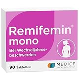 Remifemin mono 90 Tabletten - Medikament für Wechseljahre - bei leichten bis mittleren Wechseljahresbeschwerden - hormonfrei - pflanzliches Arzneimittel