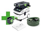 Festool Absaugmobil CTL MIDI I CT-F Edition CLEANTEC (mit Hauptfilter, SELFCLEAN Filtersack, Saugschlauch, Sauger-Fernbedienung)