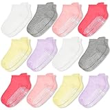 ELUTONG Stoppersocken Kinder Baby Socken 12 Paar ABS Rutschfeste Socken Kinder Antirutsch Socken für 1-3 Jahre Kleinkinder Jungen Mädchen