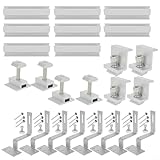 EXTRWORY Pv Solar Halterung Ziegeldach Montageset Module Bracket Mounting Rail Mounting Rail Brick Roof Rack Set Anwendbar Solarmodule Dicke 30-35mm(Set 3（for 35mm）)