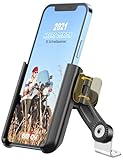 Grefay Motorrad Handyhalterung, Universal Handy Motorrad Halterung 【1S Schnelle Demontage】 Handy Halterungen für Motorrad Rückspiegel Mit ​360 Drehen für 3,5-7,0 Zoll Smartphone