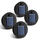 HELESIN Solarleuchten Ersatzteile, 4 X φ7cm Solarleuchten Ersatz Top mit Heller LED, IP65 Wasserdicht Solarleuchten Solarpanel Ersatzteil für Solarlaterne (7cm 4 Stück)