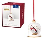 Villeroy & Boch – Annual Christmas Edition, Ornament, Glocke, Weihnachtsglocke, Baumschmuck, Jahresausgabe 2024, Exklusives Sammlerstück, Premium-Porzellan, 6 x 6 x 7 cm