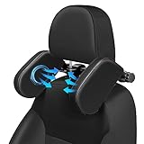 KAEFUYS Kopfstütze Auto Kinder Nackenstütze Auto Autositz Nackenstütze Verstellbare Nackenkissen Autokissen 360°Einstellbar Komfort für Erwachsene und Kinder beim Fahren oder Reisen im Auto