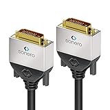 Sonero DVI-Kabel Premium, 3 m, Dual Link, Stecker/Stecker (24+1), schwarz