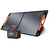 𝐁𝐥𝐚𝐜𝐤𝐯𝐢𝐞𝐰 Oscal Tragbare Powerstation 300W (600W Spitze) AC Ausgang mit 100W Solarpanel 266Wh Solar Generatoren Solar Powered Generator für Garten Reise Camping Wohnmobil Notfall CPAP