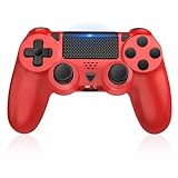 Lapezei Wireless Controller for Ps 4, Dual Vibration Game Controller Joystick mit Turbo und 3.5mm Audio Jack/LED/Touch Pad Compatible with PS4 / Pro/Slim/PC