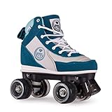 BTFL Trend-Skate Romy Damen,Frauen,Mädchen,Kinder,Rollschuhe,Discoroller,Rollerskates,Retro-Rollschuhe,Classic Roller,Vier Rollen,blau,EU 39