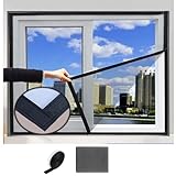 135x155cm,Fliegengitter Fenster DIY Insektenschutz Gaze Hochwertigem Schutz Gegen Mücken Fliegennetz für Balkontür Wohnzimmer Türen