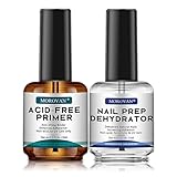 Morovan primer für gelnägel - 15ml Nail Primer für Gelnägel und Dehydrator für Nägel Nail Dehydrator für Acrylnägel Gel Gelnägel Nagel Primer Acid Free Primer