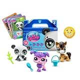 Bandai - Littlest Pet Shop - 3 Haustiere Überraschung - Sammlertiere - Offizielle Lizenz - Niedliche kleine Tiere - BF00568