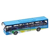 ZaMoux Bus Spielzeugauto, Bus Spielzeug, Vielseitig einsetzbar, Bus Automodell, Spielzeug Bus für Kinder Geschenk Spielzeug Autobus - Blau