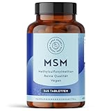 MSM 2000mg mit Vitamin C - 365 Tabletten mit Methylsulfonylmethan - Kompakteres MSM Pulver als bei Kapseln - Hochdosiert und Vegan - Alpha Foods