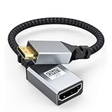 VIEVRE 4K Mini HDMI auf HDMI,HDMI Mini HDMI Kabel,HDMI Mini HDMI Adapter 60Hz HDR 3D 18Gbps,HDMI auf Mini HDMI Adapter,Mini HDMI auf HDMI Adapter für Tablet,HDTV,Projektor,DSLR,Grafikkarte,(23CM)