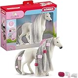 schleich HORSE CLUB Sofia's Beauties 42583 Quarter Horse Stute Spielset - 14-Teiliges Pferdespielzeugset mit Pferd mit Mähne und Zubehör für Fantasievolles Spiel Pferde Spielzeug ab 4