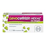 Levocetirizin Hexal bei Allergien 5 mg 50 Filmtabletten