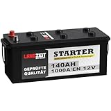 Langzeit LKW Batterie 12V 140Ah 1000A/EN Starterbatterie Schlepper Traktor statt 120Ah 125Ah 135Ah