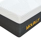 Molblly Matratze 180x200, kaltschaummatratze 180 x 200 Rückenentlastende Zweistufiger Aufbau Weiß&Grau Höhe 20 cm orthopädische 7 Zonen Matratze Härtegrad 3