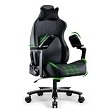 Fantasylab 5D Gamimg Stuhl 200kg Belastbarkeit Ergonomischer Gamer Sessel Verstellbare 5D Armlehne PC Stuhl mit Effektiver Lendenwirbelstütze Hoher Rückenlehne Gaming Chair Schreibtischstuhl