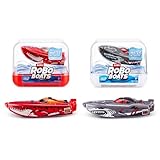 ROBO ALIVE ZURU Robo Boats, White Shark & Dino Shark Boat, 2 Pack, (Amazon Exclusive)