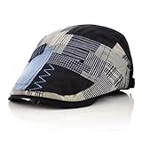 M MOACC Schiebermütze Barret Flat Cap Schirmmütze für Herren Damen, Gatsby Newsboy Cap Baskenmützen Golfermütze