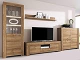 MEBLE KRYSPOL Wohnwand Wohnzimmer Sky – Wohnzimmer Möbel – Wohnwand Modern – Sideboard Wohnzimmer – Wohnzimmer Schrankwand – Wohnzimmer Möbel Modern - Regal Eiche - TV Schrank - Mehrzweckschrank