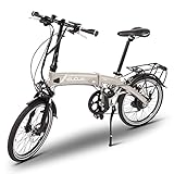 VELOJA® Ebike Klapprad – elektrisches Fahrrad faltbar – 20 Zoll – StZVO Ausstattung – 250W Hinterradnabenmotor 41 Nm, bis 100 km Distanz – 9 Gang – 5 Unterstützungsstufen – Alu – 21kg – Made in EU