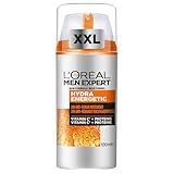 L'Oréal Men Expert XXL Gesichtspflege gegen müde Haut für Männer, Belebende Feuchtigkeitscreme 24H Anti-Müdigkeit, Gesichtscreme für Herren mit Vitamin C, Hydra Energy, [Amazon Exclusive], 1 x 100 ml