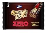 Tirma Waffeln dunkler Schokolade 70% Kakao | Ohne Zuckerzusätze| Geeignet für Keto-Diät | Kohlenhydratarme | für Diabetiker| Multipack Schoko-Waffelriegel | 3 Stück| 64.5 g