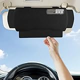 WANPOOL Auto-Visier-Sonnenschutz-Verlängerung, Fensterschutz, blendfreier Sonnenschutz für Fahrer oder Beifahrersitz, 1 Stück (Schwarz)