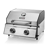 TAINO COMPACT 2.0 S Tischgrill 2 Brenner Gasgrill Edelstahl Kompakt Camping BBQ