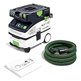 Festool Absaugmobil CTL Mini I CLEANTEC (mit Hauptfilter, SELFCLEAN Filtersack, Saugschlauch glatt Ø 27/32 x 3,5 m)