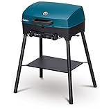 Enders® Camping Gasgrill EXPLORER NEXT PRO, Aluguss-Deckel, Grill-Thermometer, Grillen-, Kochen-, Backen Funktion, 2 Brenner Edelstahl, kleiner Balkon-Picknick-Grill, Aluguss-Grillwanne #2102