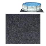 Poolunterlage, Pool-Liner-Pad für oberirdische Pools, Poolfolienpolster Für Oberirdische Pools, Poolmatten Bodenschutzmatte Pool, Pannensichere Poolbodenpolsterung Für Schmutz Und Kratzer