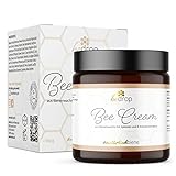 bedrop Bee Cream Bienengiftsalbe hochdosiert (kühlend & wärmend) - Bienengiftcreme mit Bienenwachs & 8 Kräuterextrakten u.a. Aloe Vera, Ringelblume, Eukalyptus und Rosskastanie 100g