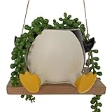 Niedlicher Pflanztopf, Pinguin-Übertopf für Blumen, Bonsai-Pflanzenhalter, Sukkulenten-Blumentopf, Cartoon-Gartentöpfe für Terrasse, Balkon, Hof, Blumen & Sukkulenten Halter