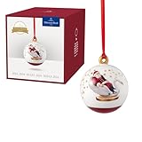 Villeroy & Boch – Annual Christmas Edition, Ornament, Kugel, Jahresausgabe 2024, Premium-Porzellan, Exklusives Sammlerstück, 6,5 x 6,5 x 8 cm