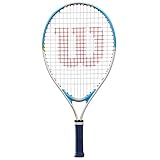 Wilson, Kinder-Tennisschläger, Slam 21, Weiß/Grün, Für Kinder mit einer Körpergröße von 100 bis 115 cm, WRT20380U