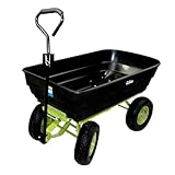 TRUTZHOLM Handwagen Anhänger mit Kippfunktion 105x62 cm Tragkraft 125 L/400kg Transportwagen Handkarre Gartenwagen