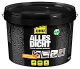 UHU Alles Dicht Dichtmasse – Wasserdichte Paste zum Dichten, Schützen und Reparieren – Für innen und außen – 1 x 2,5 l