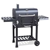 TAINO HERO XL BBQ Smoker GRILLWAGEN Holzkohle Grill Grillkamin Standgrill Räucherofen Zubehör