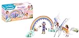 PLAYMOBIL Princess Magic 71361 Himmlischer Pegasus mit Regenbogen, Zauberhaftes Spielset mit Zubehör zum Pflegen und Füttern des Pegasus, Spielzeug für Kinder ab 4 Jahren