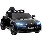 AIYAPLAY Kinder Elektroauto 12V Kinderauto mit 2,4G-Fernbedienung, Federung, Elektrofahrzeug mit MP3, USB, LED-Lichte, Hupe, 3-5 km/h, für Kinder 3-5 Jahre, Schwarz