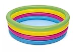 Buy-Simplicity® Aufblasbares Planschbecken mit Regenbogenring, 1,57 m x 46 m, Outdoor-Sommer-Spielzeug für Kinder, geeignet für Picknicks, Sommerpartys und verschiedene andere Sommeraktivitäten