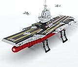 QLT WW2 Military Schiff Klemmbausteine Bausteine，Kompatibel Mit Lego City Boot Geschenke für Erwachsene ab 8-18 Jungen Jahren WW2 Großes Cruiser Spielzeug Mit Patrouillenbooten und Kampfjets（1832 PCS）