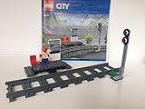 Lego ® City ™ Eisenbahn Bahnsteig und Signal, inkl. 2 gerade schienen (aus 60197)