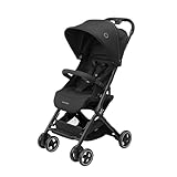 Maxi-Cosi Lara2 Baby Kinderwagen, 0–4 Jahre, 0–22 kg, federleichter, kompakter Buggy, 3 Liegepositionen, flache Liegeposition, klein zusammenklappbar, Schultergurt, Essential Black