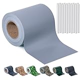 Sichtschutzstreifen Zaun 35 m x 19 cm inkl.20 Clips, Sichtschutz Zaunfolie PVC Sichtschutzstreifen Doppelstabmatten für Gartenzaun, Balkon/Diverse Farben