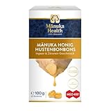 Manuka Health - MGO 400+ Ingwer-Zitrone Lutschbonbons (100 g) - 100% Pur aus Neuseeland mit zertifiziertem Methylglyoxal Gehalt und Vitamin C Bonbons